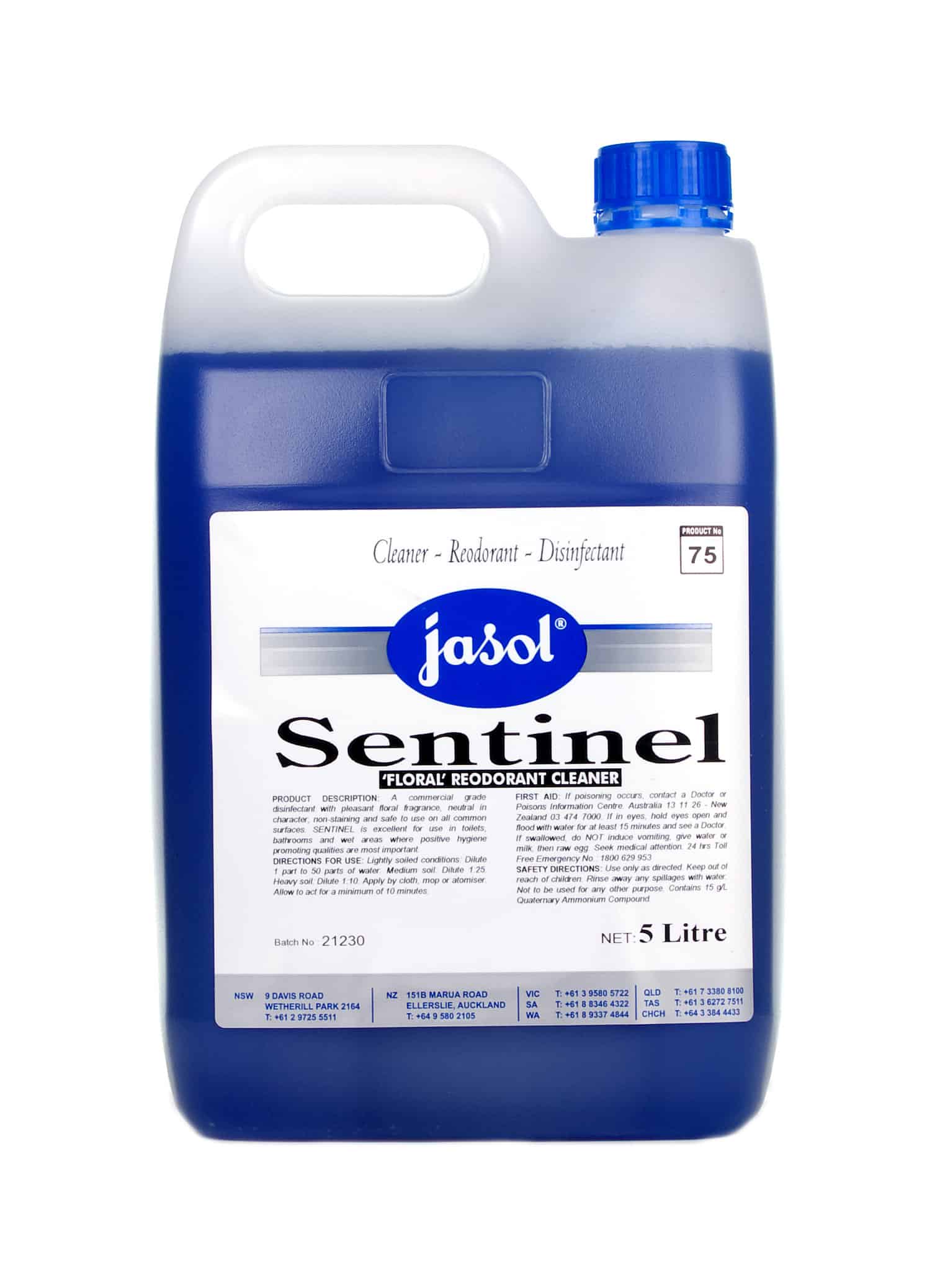 Sentinel Disinfectant Cleaner 5L