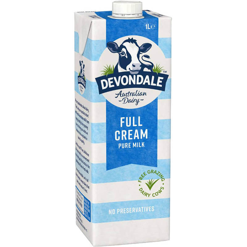 Devondale Full Cream UHT Milk 1 Litre CT/10