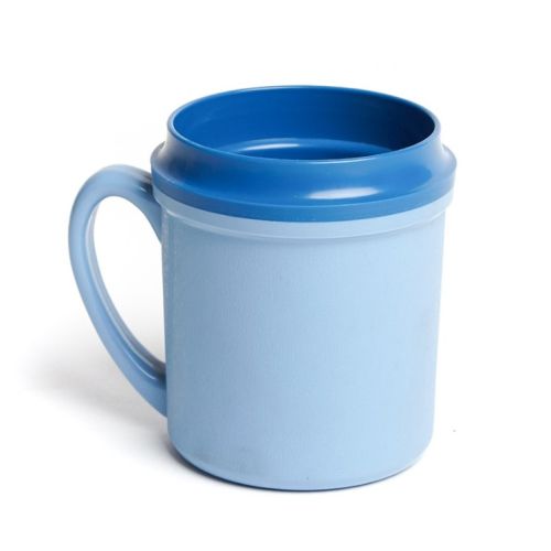 Ken Hands Traditional Insulated Single Handle Mug Blue 250mL