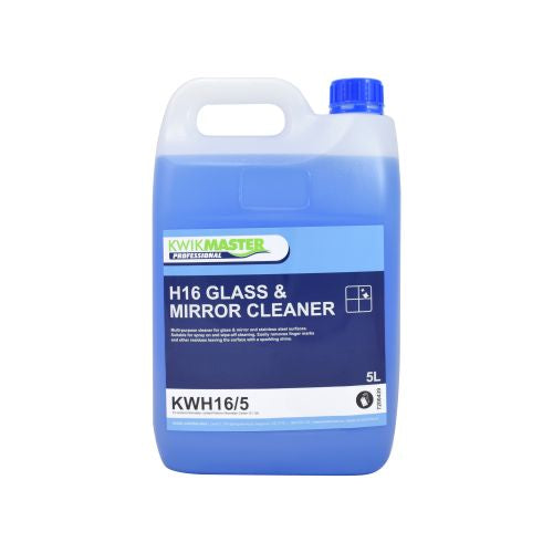 Kwikmaster Professional H16 Glass And Mirror Cleaner 5L - Each