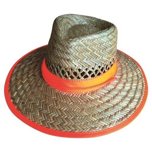 Straw Hat with Orange Band
