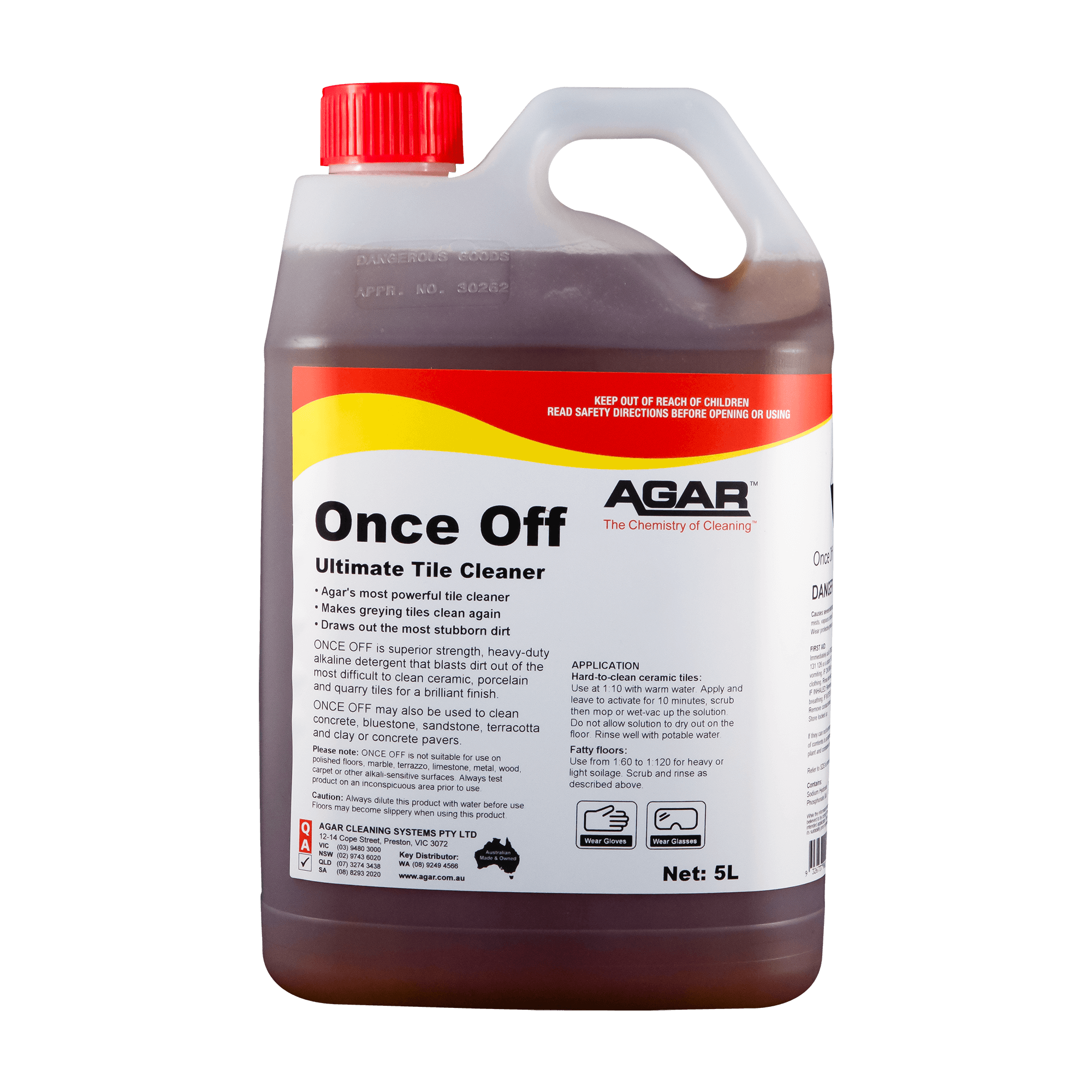 Once Off Ultra Strength Tile Cleaner 5 Litres