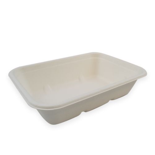 Sustain Sugarcane Rectangular Container White 500mL