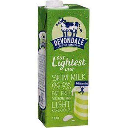 Devondale Skim Milk 1 Litre UHT CT/12