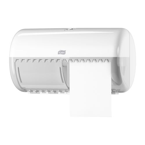 Toilet Paper Roll Twin Dispenser White