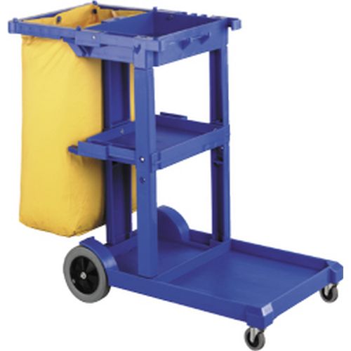 Janitors Cart Mk2 Dark Blue Jcs17