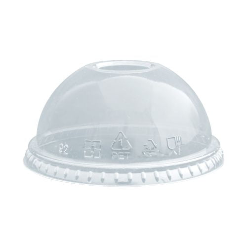 Revive Dome Lid Rpet Clear Round Hole 12oz