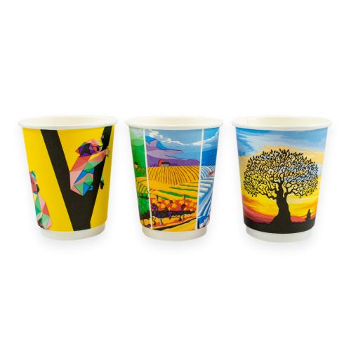 8oz Double Wall Hot Coffee Cup Sustain OzHarvest Aqueous