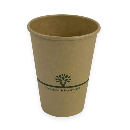 Hot Cup Single Wall Aqueous Kraft 12Oz