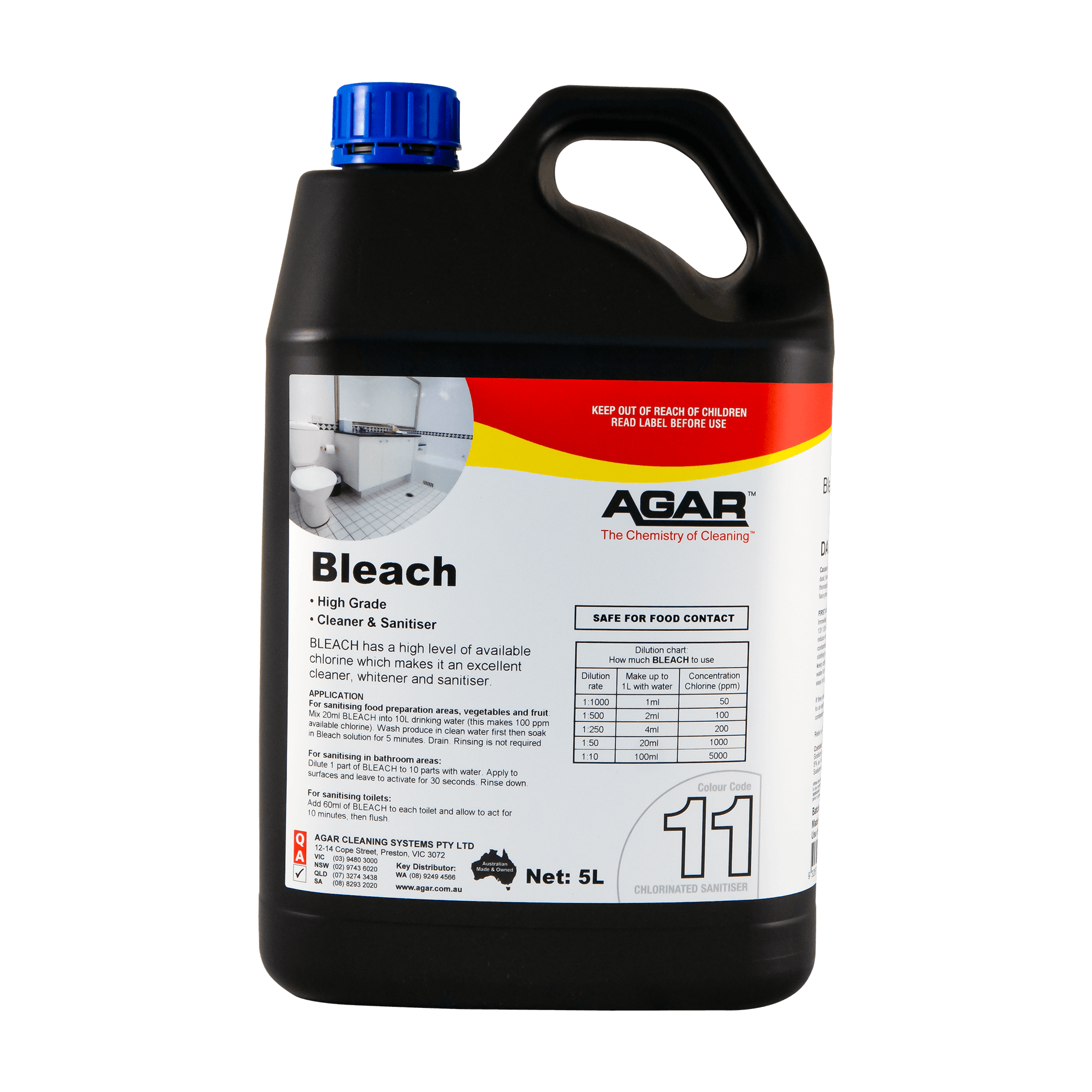 Agar Bleach 5 Litres