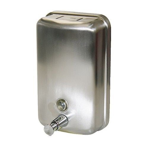 Edco Soap Dispenser Vertical Stainless Steel 1.1L