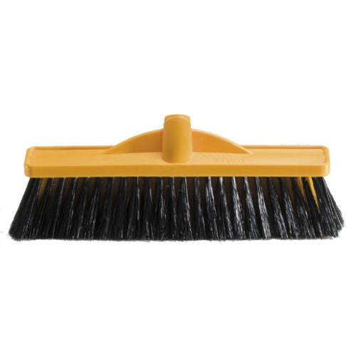 Oates Broom Medium Stiff Poly 350mm Yellow