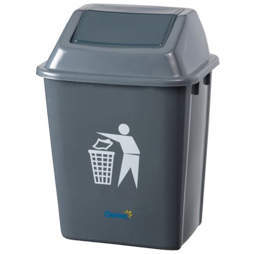 Oates Flip Bin Grey 20L