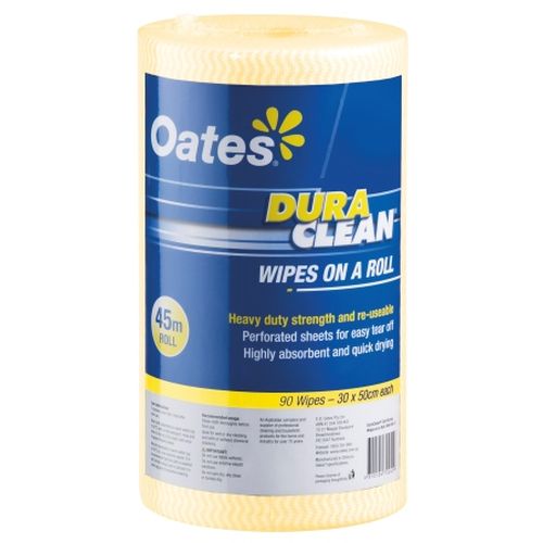Oates Wipes On a Roll 45m Yellow
