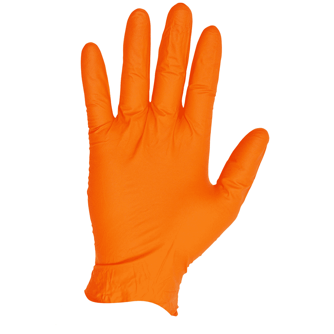 Disposable Nitrile Gloves Orange