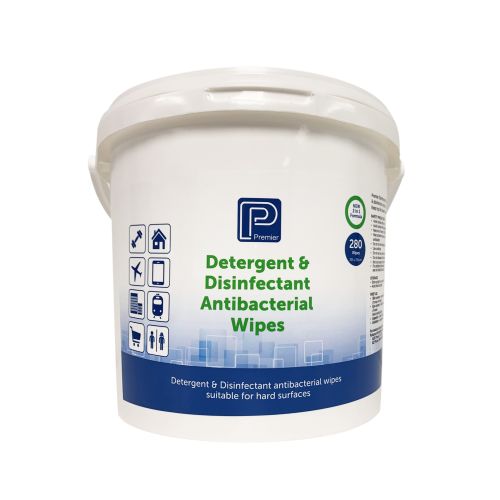 Detergent Disinfectant Wipes Tub 280