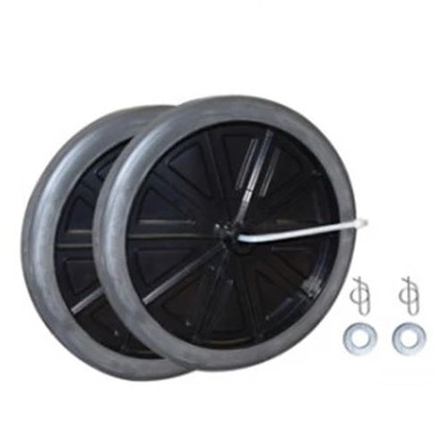 Rubbermaid Castor Wheel Kit for MegaBrute Black