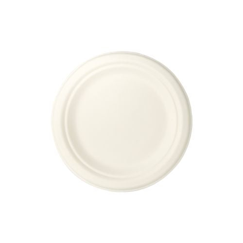 Sustain Sugarcane Round Plate White 7inch 175mm