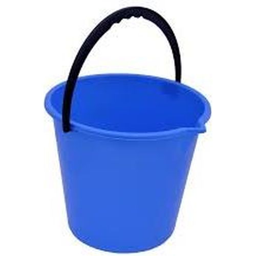 Plastic Bucket With Handle Blue 9 Litre