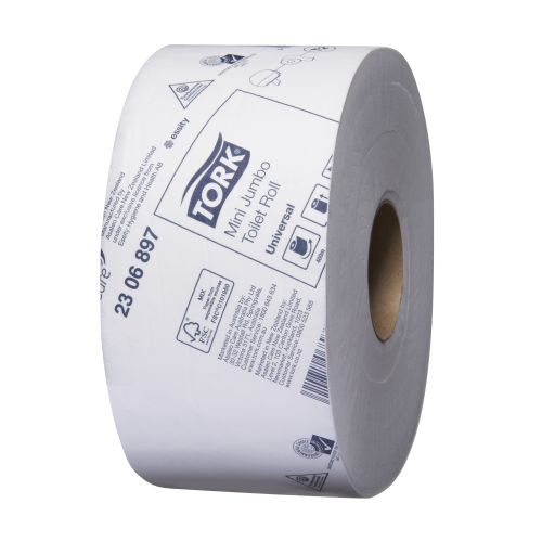 Tork Soft Mini Jumbo Toilet Roll Universal 1Ply