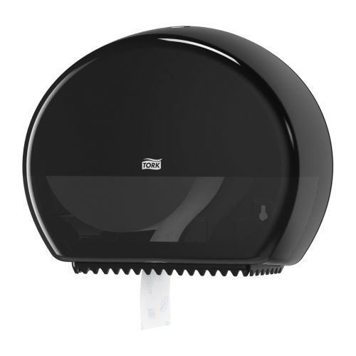 Mini Jumbo Toilet Roll Dispenser Black