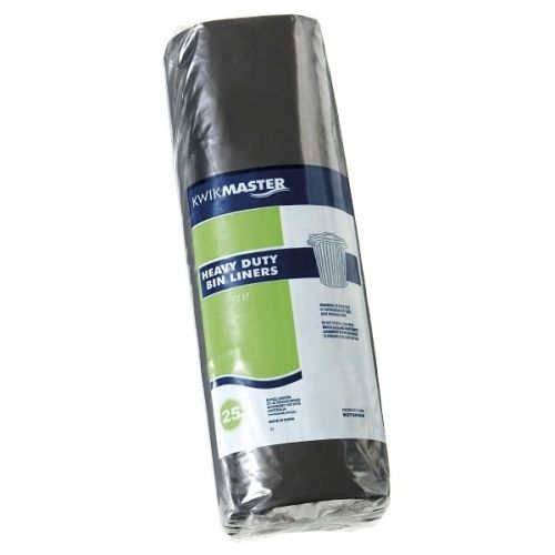 Bin Liner Heavy Duty Roll Black 70-77L