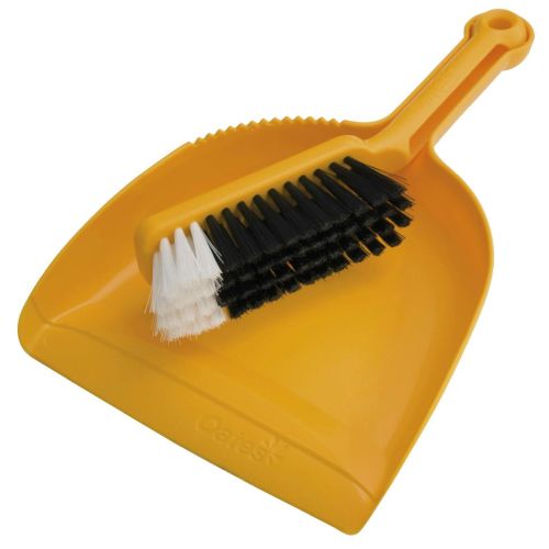 Plastic Dustpan Set Yellow