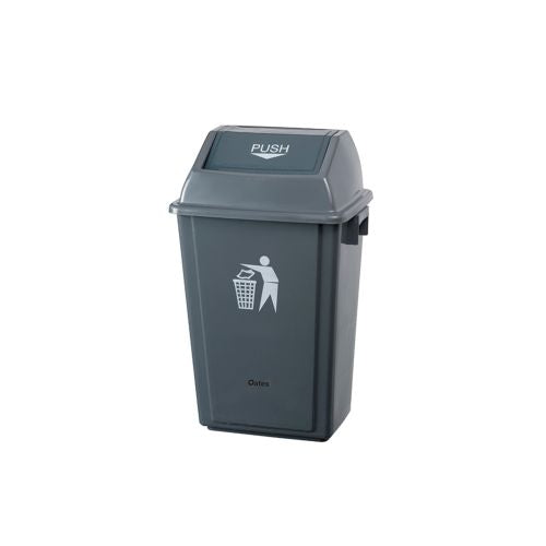 Oates Flip Bin Grey 60L