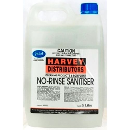 Harvey No-Rinse Sanitiser Plus 5 Litre