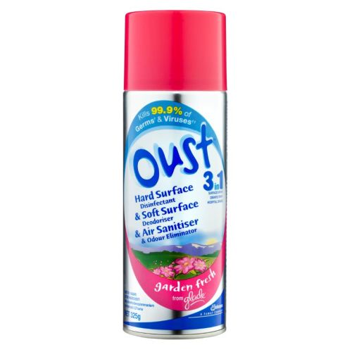Oust 3-In-1 Surface Disinfectant Spray Hospital Grade Garden Fresh 325g
